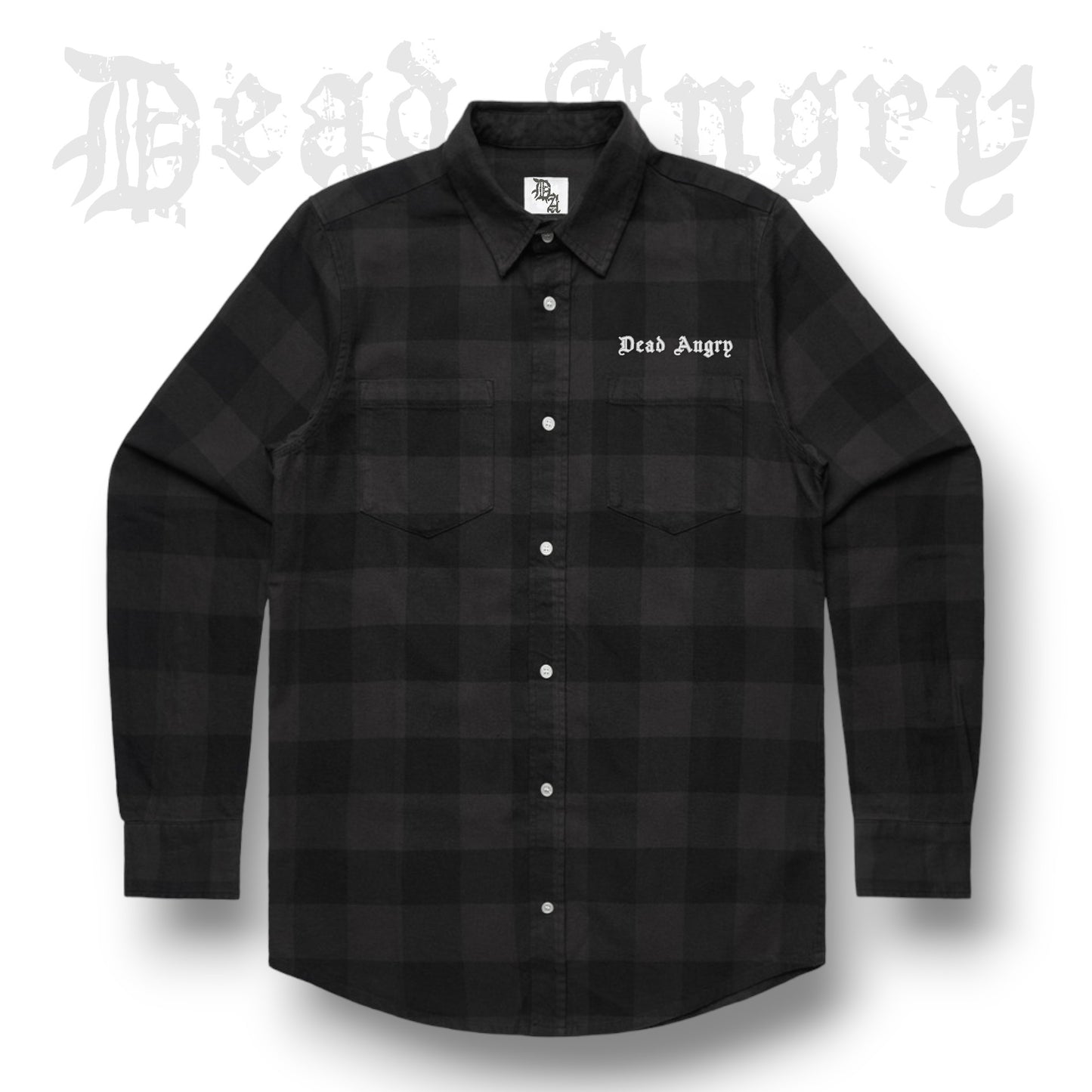 DEAD ANGRY - 100% Premium Cotton Flannel Check Shirt