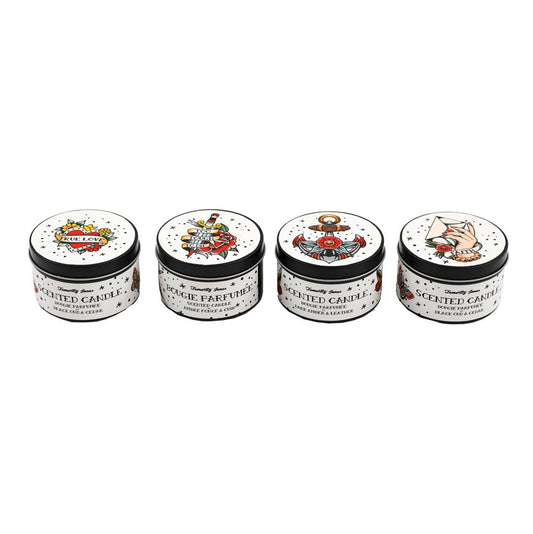 Retro Tattoo Candles