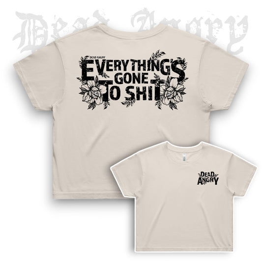 DEAD ANGRY - GONE TO SHIT Cropped Tee