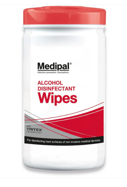 Medipal Alcohol Wipes - Tub Of 125 Wipes