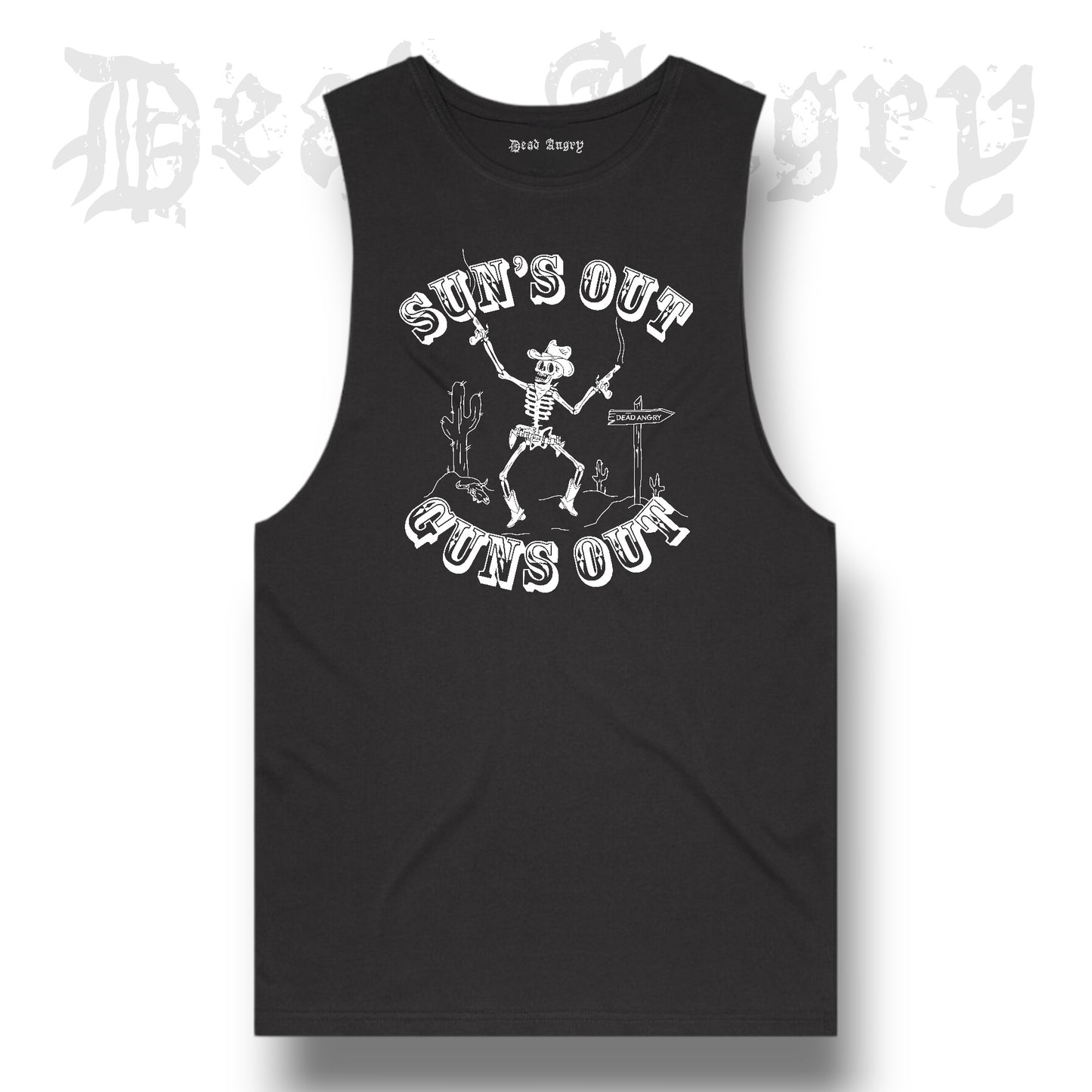 DEAD ANGRY - SUNS OUT GUNS OUT Vest Top