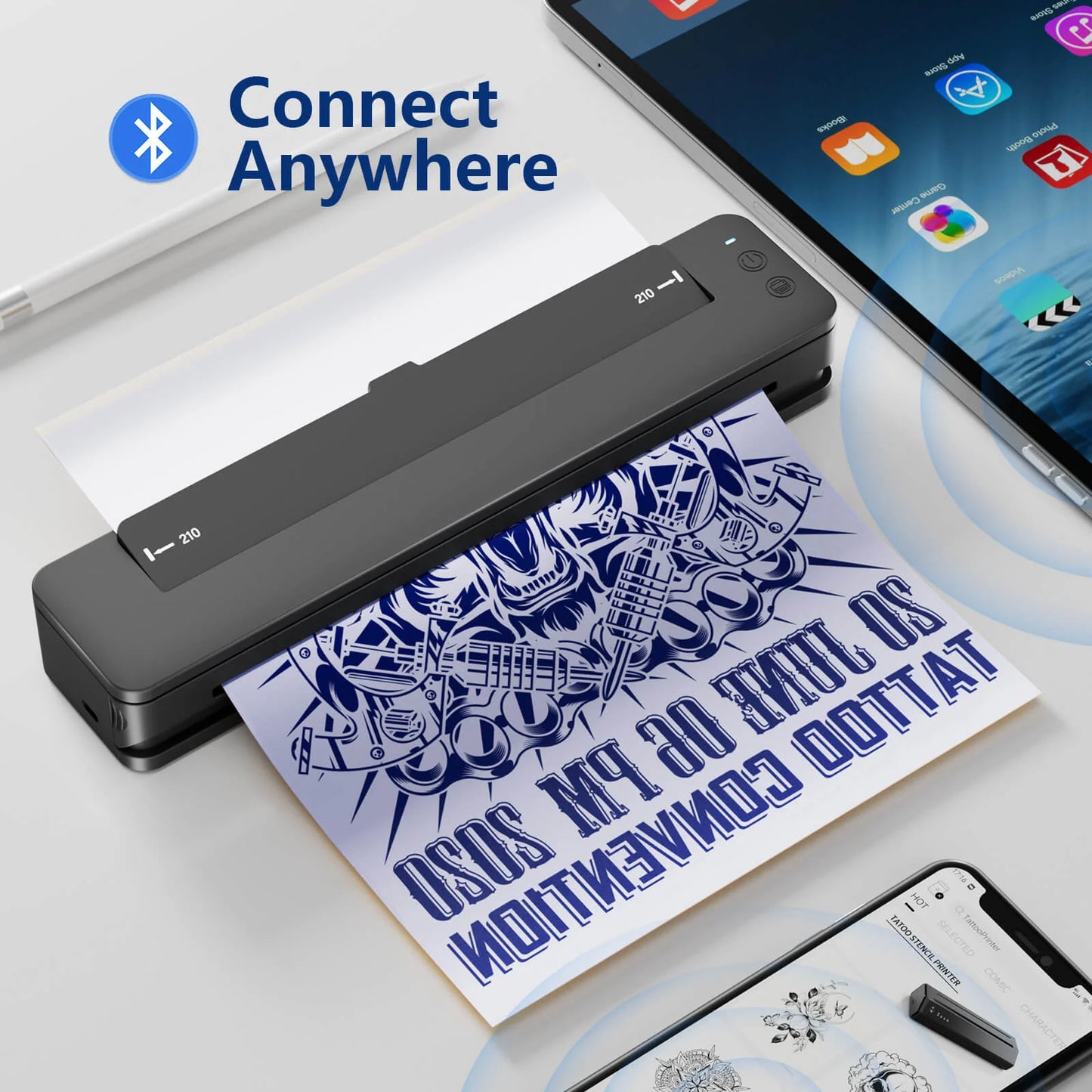 CNC T106 Portable Bluetooth Tattoo Stencil Printer