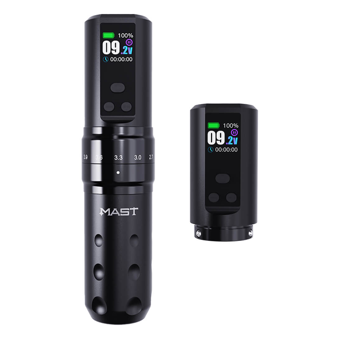 Mast Fold 2 PRO - Wireless Tattoo Machine Adj Stroke - 2 Batteries