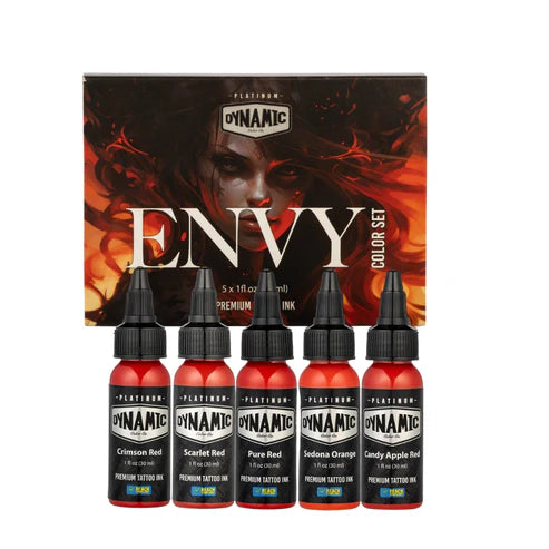 Dynamic Tattoo Ink Platinum Envy 1oz 5 Set