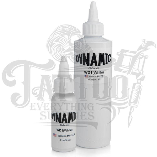 Dynamic HEAVY White Tattoo Ink - 1oz or 8oz original bottle - UK Supplier