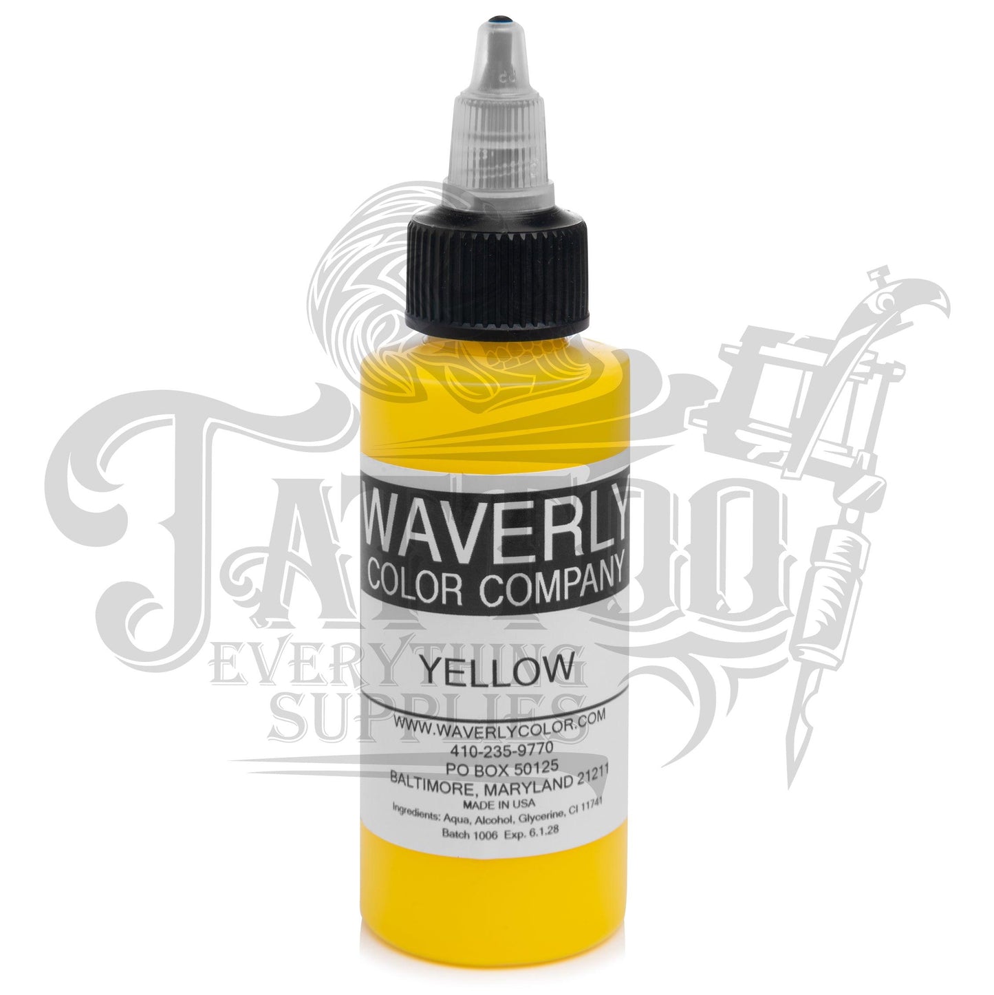 Waverly Color - Tattoo Pigment - Yellow - Tattoo Everything Supplies